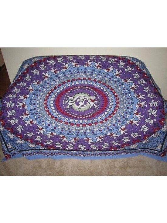 Grateful Dead Other - New Grateful Dead Dancing Bears Blue Purple Red Wall Hanging Tapestry 90X60 Gift